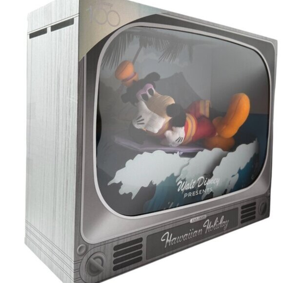 Disney 100 Goofy Hawaiian Holiday Figure Set Walt Disney Presents Plush Gift - Picture 3 of 4